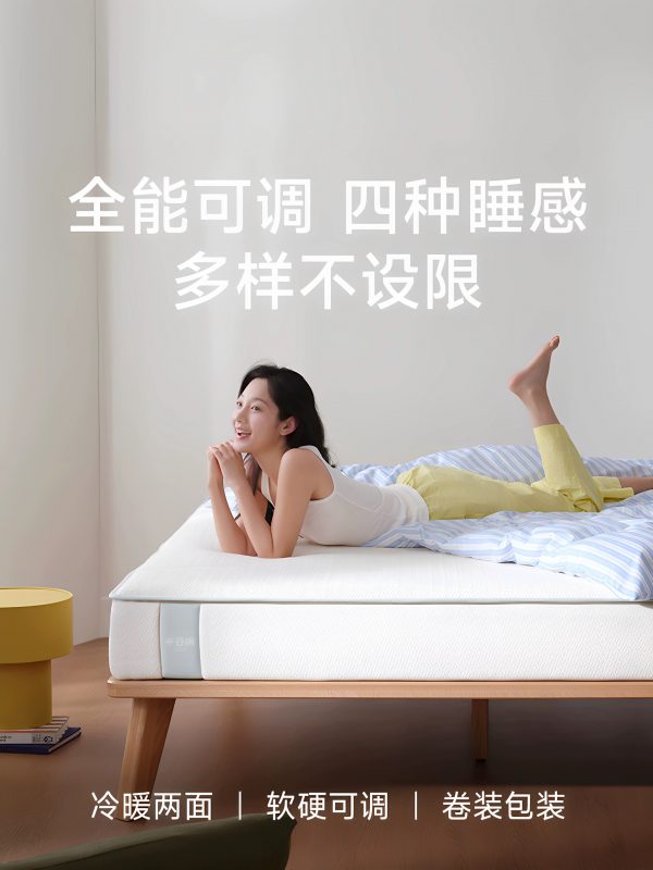 空气啵啵全能可调款半日闲席梦思记忆棉独立弹簧床垫 - 图片 2