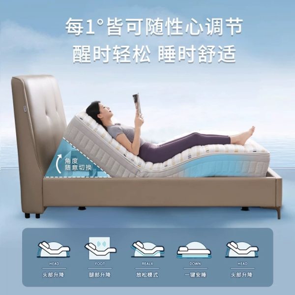 德国进口lattoflex乐德飞翼智能床可升降带遥控电动智能床垫 - 图片 2