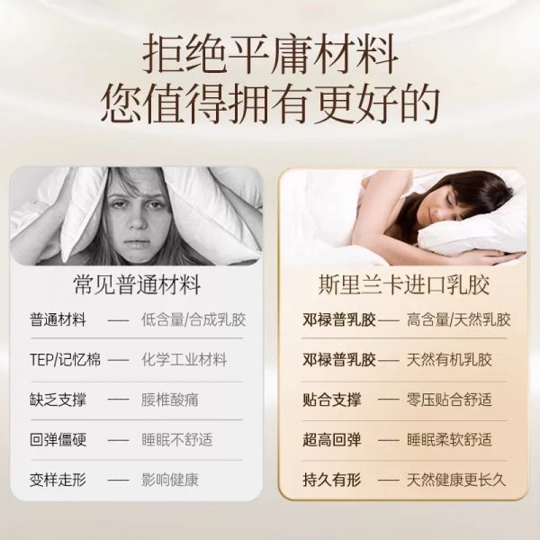 DUNLOPILLO/邓禄普天然乳胶床垫进口乳胶垫石墨烯抗菌防螨1.8m床 - 图片 2