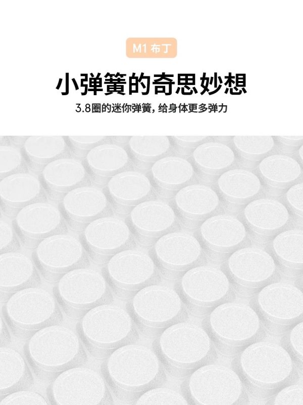 蓝盒子M1布丁/贝果 政府补贴独立袋装弹簧床垫家用卧室双人席梦思 - 图片 3