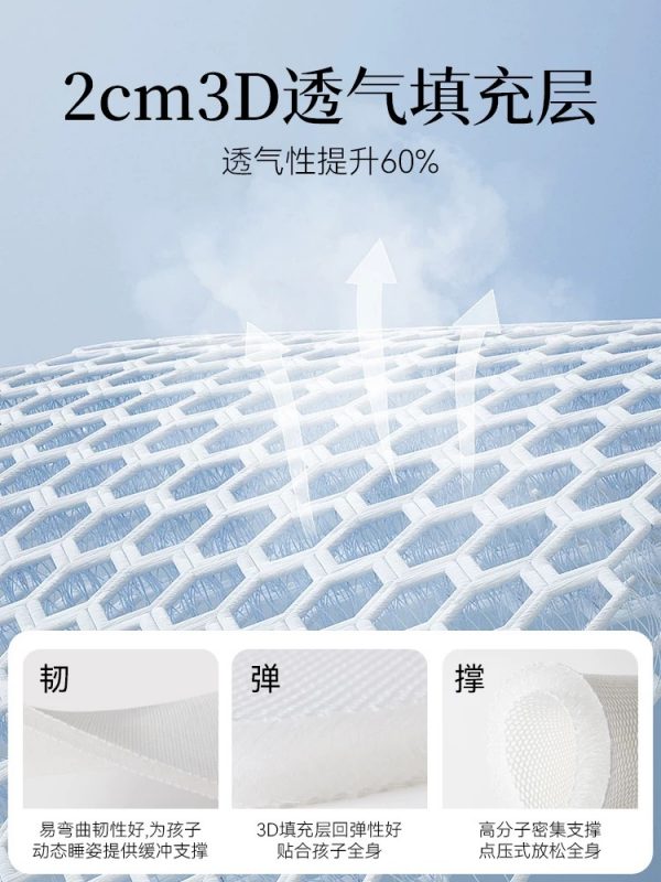 林芃童趣儿童床垫护脊无甲醛超标青少年家用榻榻米专用可定制折叠 - 图片 4