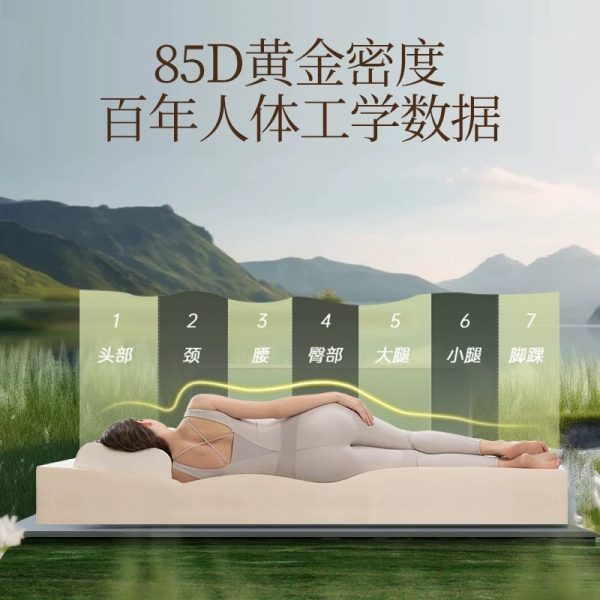 DUNLOPILLO/邓禄普天然乳胶床垫进口乳胶垫石墨烯抗菌防螨1.8m床 - 图片 4