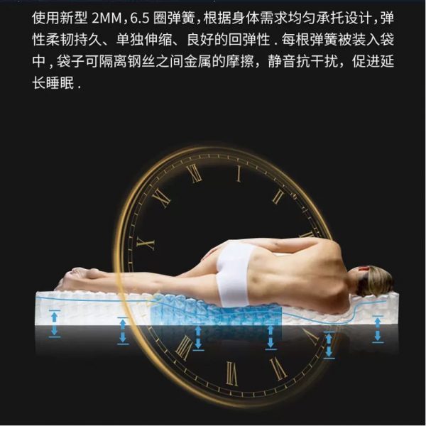 KUMONS顾梦斯维也纳酒店同款专用护脊床垫弹簧海绵家用床垫子定制 - 图片 4