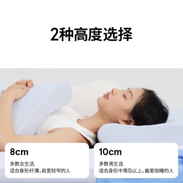 蓝盒子小蓝枕N2政府补贴记忆棉枕头成人学生护托颈椎枕助睡眠枕芯 - 图片 5