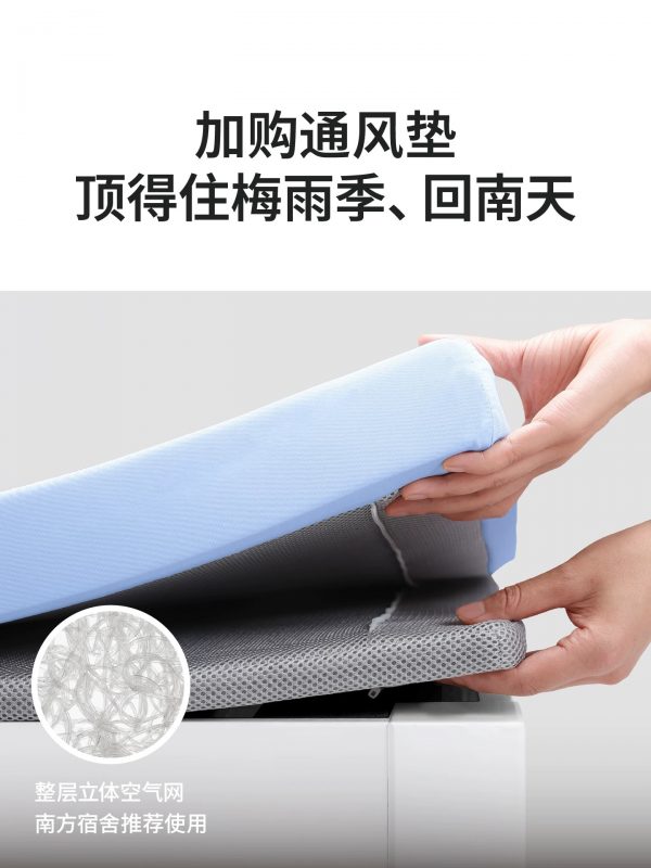 蓝盒子小蓝垫政府补贴薄记忆棉床垫学生宿舍租房专用单双人榻榻米 - 图片 4