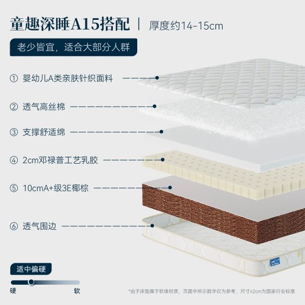 林芃童趣儿童床垫护脊无甲醛超标青少年家用榻榻米专用可定制折叠 - 图片 15