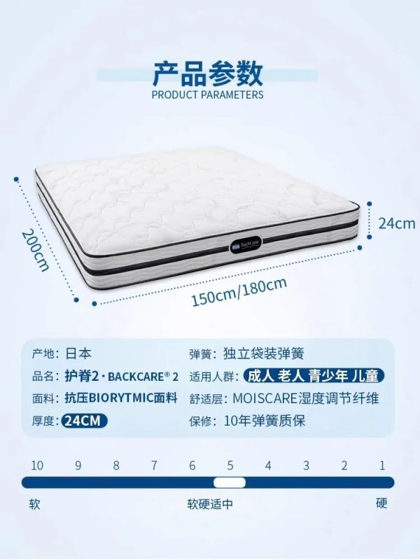 Simmons®席梦思 BackCare®护脊系列 BackCare®2护脊2 - 图片 7