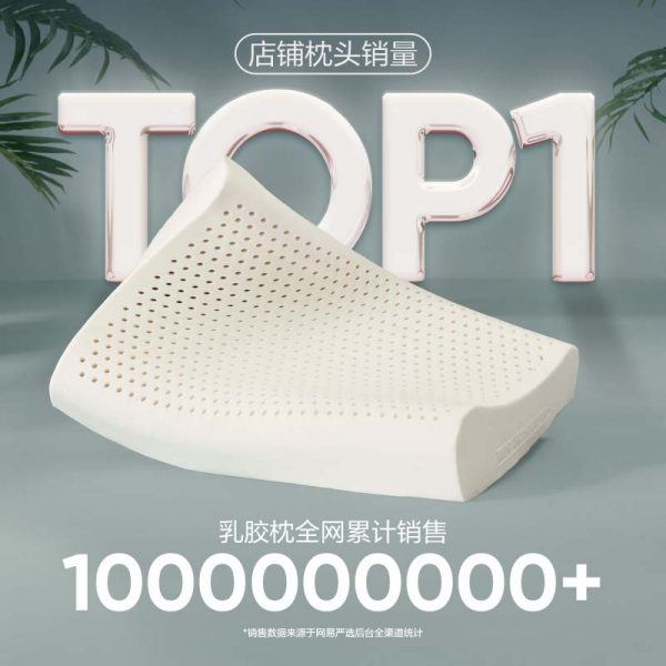 整晚减压好眠 泰国93%含量天然乳胶波浪枕