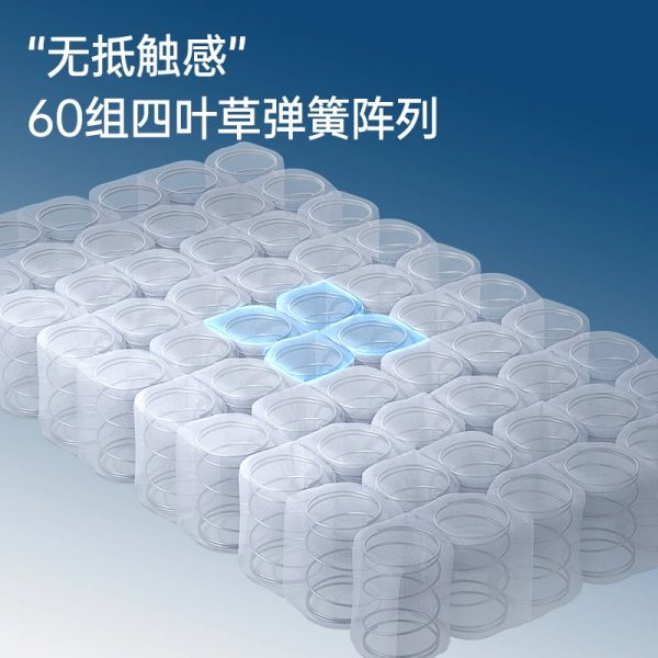 蓝与白无抗感弹簧枕 全新研发专利弹簧枕 颠覆传统枕头硬支撑 - 图片 2